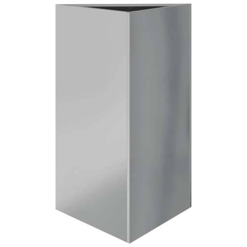 Vrtne sadilice 2kom trokutasta 50x43x75 cm od pocinčanog čelika - Pocinčani čelik / siva 50 x 43 x 75 cm 2 Cijena
