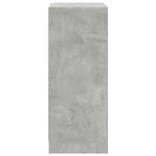 Komoda s LED svjetlima siva boja betona 77x34x85 cm drvena - Beton siva 1 Cijena