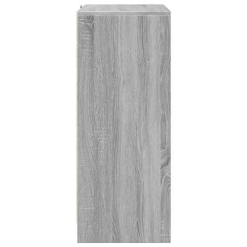 Komoda s LED svjetlima boja hrasta sonome 77x34x85 cm drvena - Sivi hrast sonoma 1 Cijena