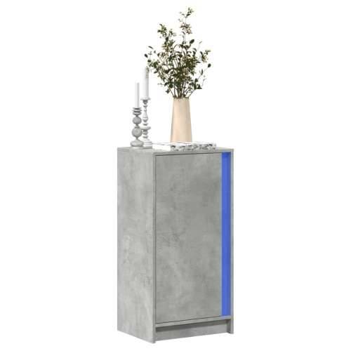 Komoda s LED siva boja betona 42,5x34x85 cm konstruirano drvo - Beton siva 1 Cijena
