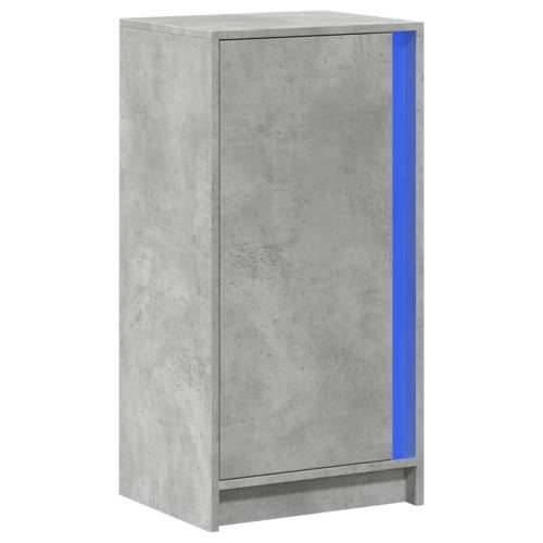 Komoda s LED siva boja betona 42,5x34x85 cm konstruirano drvo - Beton siva 1 Cijena