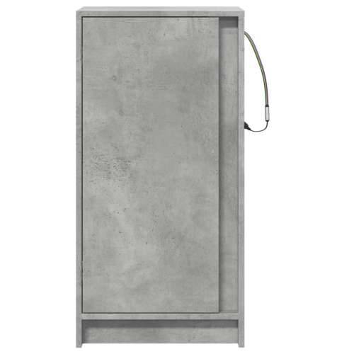 Komoda s LED siva boja betona 42,5x34x85 cm konstruirano drvo - Beton siva 1 Cijena