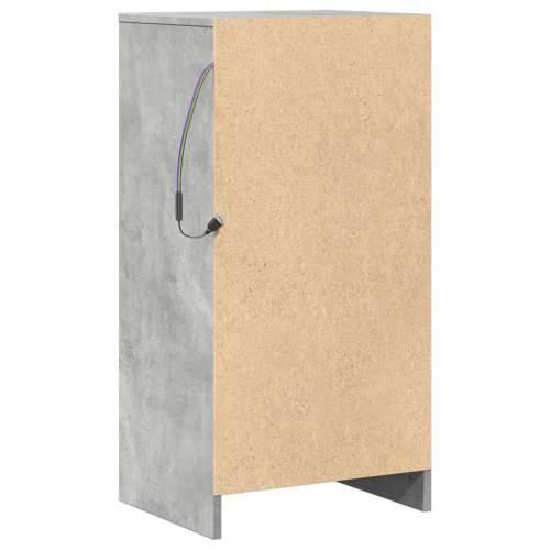 Komoda s LED siva boja betona 42,5x34x85 cm konstruirano drvo - Beton siva 1 Cijena