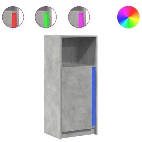 Komoda s LED siva boja betona 42,5x34x100 cm konstruirano drvo - Beton siva 1 42.5 cm Cijena