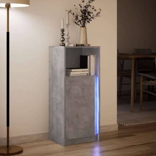 Komoda s LED siva boja betona 42,5x34x100 cm konstruirano drvo - Beton siva 1 42.5 cm Cijena
