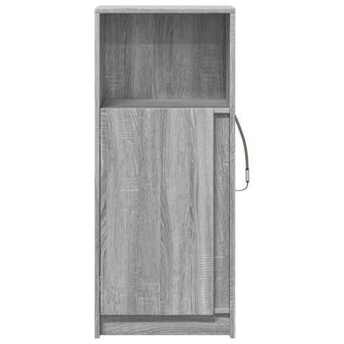 Komoda s LED svjetlima boja hrasta sonome 42,5x34x100 cm drvena - Sivi hrast sonoma 1 42.5 cm Cijena