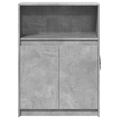 Komoda s LED svjetlima siva boja betona 72x34x100 cm drvena - Beton siva 1 72 cm Cijena
