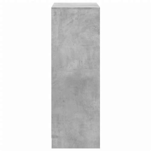 Komoda s LED svjetlima siva boja betona 72x34x100 cm drvena - Beton siva 1 72 cm Cijena