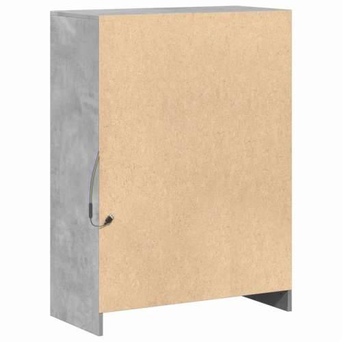 Komoda s LED svjetlima siva boja betona 72x34x100 cm drvena - Beton siva 1 72 cm Cijena