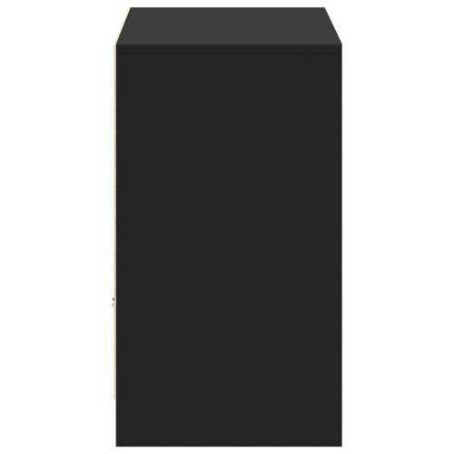 TV ormarić s LED svjetlima crni 91x34x61 cm konstruirano drvo - Crna 1 Cijena