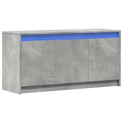 TV ormarić s LED svjetlima boja betona 100x34x50 cm drveni - Beton siva 1 Cijena