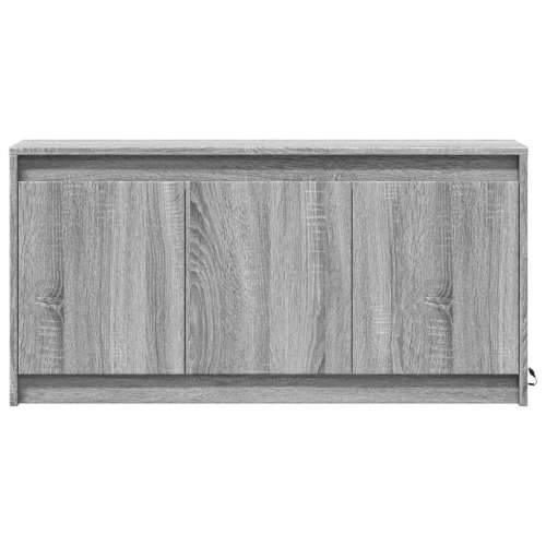 TV ormarić s LED svjetlima boja hrasta 100x34x50 cm drveni - Sivi hrast sonoma 1 Cijena