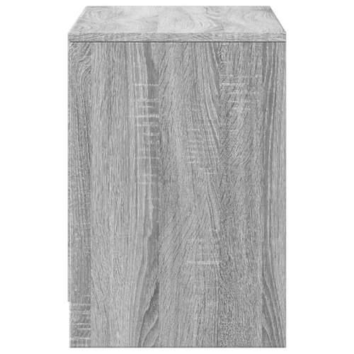 TV ormarić s LED svjetlima boja hrasta 100x34x50 cm drveni - Sivi hrast sonoma 1 Cijena
