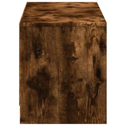 TV ormarić s LED svjetlima boja hrasta 100x34x50 cm drveni - Dimljeni hrast 1 140 cm Cijena