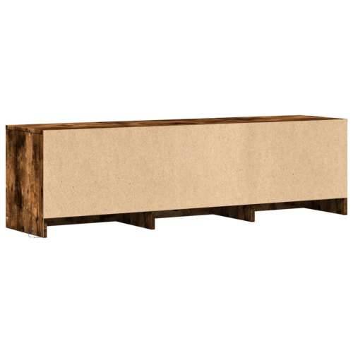 TV ormarić s LED svjetlima boja hrasta 100x34x50 cm drveni - Dimljeni hrast 1 140 cm Cijena