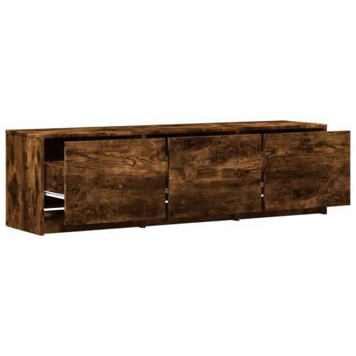 TV ormarić s LED svjetlima boja hrasta 100x34x50 cm drveni - Dimljeni hrast 1 140 cm Cijena