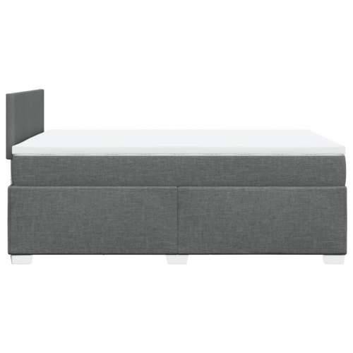 Krevet box spring s madracem tamnosivi 120 x 190 cm tkanina - Tamno siva 120 x 190 cm Gladak dizajn Cijena