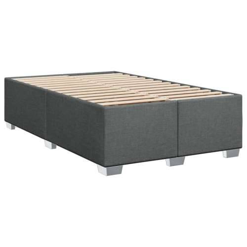 Krevet box spring s madracem tamnosivi 120 x 190 cm tkanina - Tamno siva 120 x 190 cm gumbi Cijena
