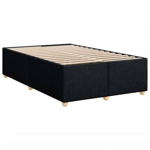 Krevet box spring s madracem crni 120 x 190 cm od tkanine - Crna 120 x 190 cm gumbi Cijena