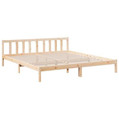 Dugi okvir kreveta bez madraca 180 x 220 cm od borovine - Prirodna 180 x 220 cm Cijena