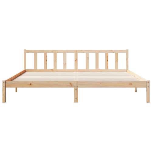Dugi okvir kreveta bez madraca 180 x 220 cm od borovine - Prirodna 180 x 220 cm Cijena