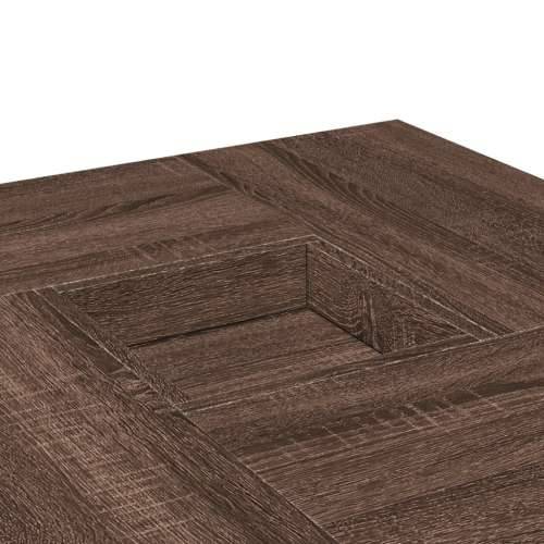 Stolić za kavu boja smeđeg hrasta 80x80x40 cm konstruirano drvo - Smeđi hrast 1 Cijena