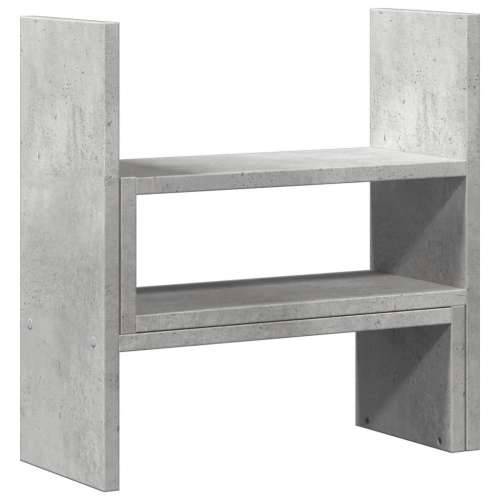Organizator za stol podesivi boja betona 40 x 17 x 41 cm drveni - Beton siva Cijena