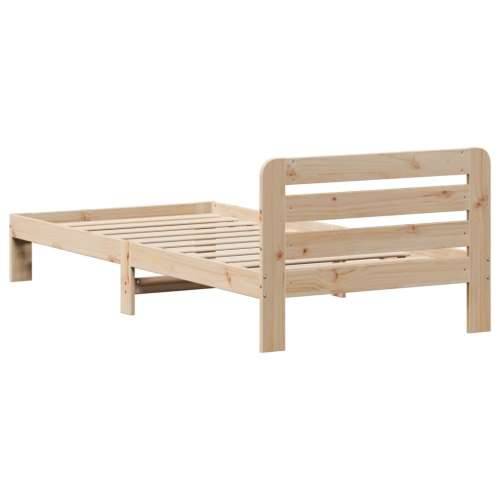 Okvir kreveta bez madraca 75 x 190 cm od masivne borovine - Prirodna 75 x 190 cm Cijena