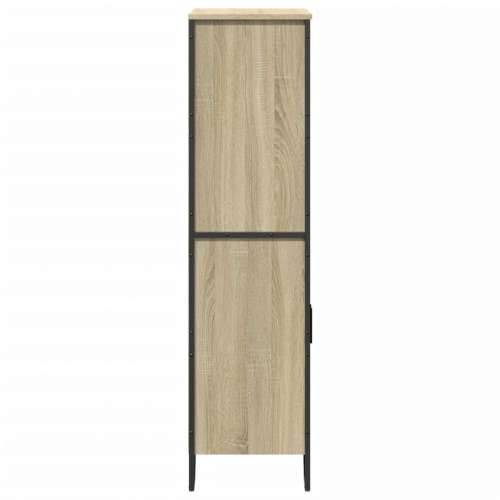 Visoka komoda boja hrasta 79,5x35,5x137,5 cm konstruirano drvo - sonoma hrast 1 Cijena