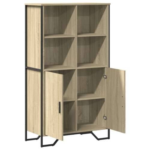 Visoka komoda boja hrasta 79,5x35,5x137,5 cm konstruirano drvo - sonoma hrast 1 Cijena