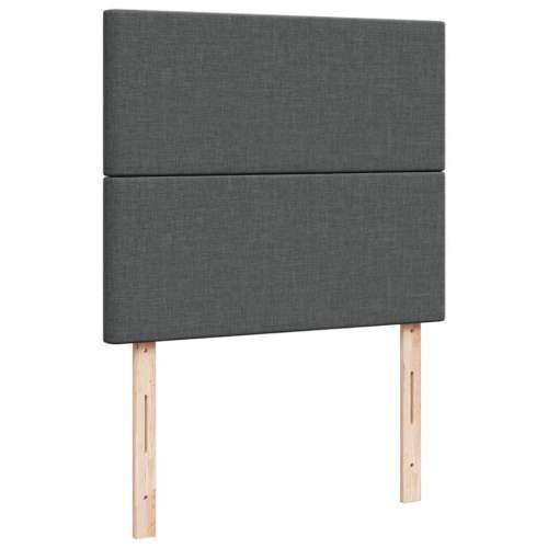 Krevet box spring s madracem tamnosivi 120 x 190 cm tkanina - Tamno siva 120 x 190 cm Gladak dizajn Cijena