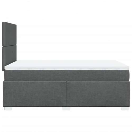 Krevet box spring s madracem tamnosivi 120 x 190 cm tkanina - Tamno siva 120 x 190 cm Gladak dizajn Cijena