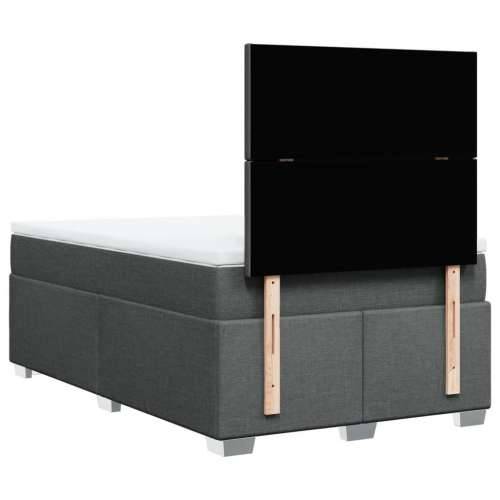 Krevet box spring s madracem tamnosivi 120 x 190 cm tkanina - Tamno siva 120 x 190 cm Gladak dizajn Cijena