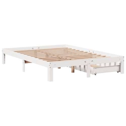 Okvir kreveta s ladicama bez madraca bijeli 150x200 cm - Bijela 150 x 200 cm Cijena