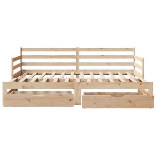 Dnevni krevet na razvlačenje s ladicama bez madraca 80x200 cm - natrual 80 x 200 cm Cijena