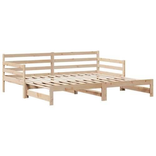 Dnevni krevet na razvlačenje s ladicama bez madraca 80x200 cm - natrual 80 x 200 cm Cijena