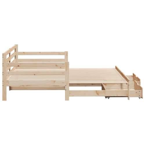 Dnevni krevet na razvlačenje s ladicama bez madraca 80x200 cm - natrual 80 x 200 cm Cijena