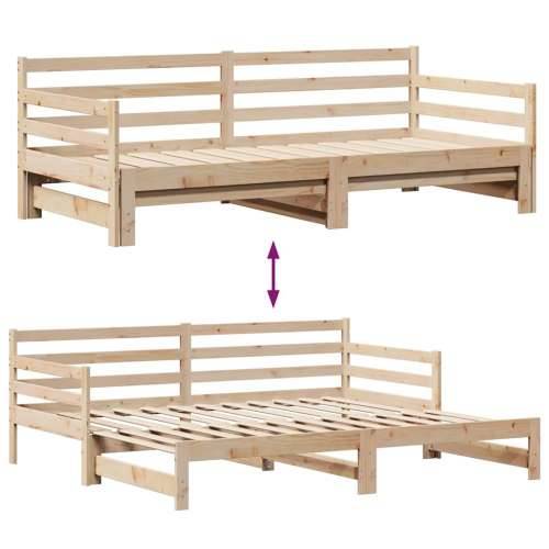 Dnevni krevet na razvlačenje s ladicama bez madraca 80x200 cm - natrual 80 x 200 cm Cijena