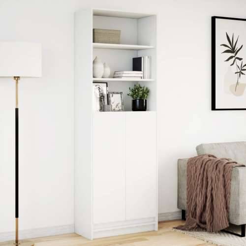 Visoka komoda LED bijela 69x32,5x200 cm konstruirano drvo - Bijela 1 69 cm Cijena