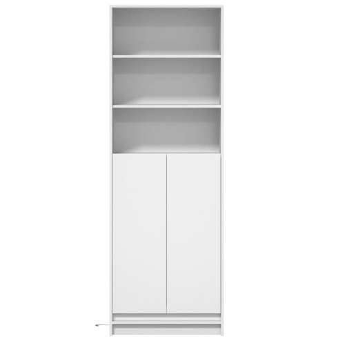 Visoka komoda LED bijela 69x32,5x200 cm konstruirano drvo - Bijela 1 69 cm Cijena