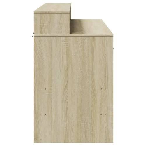 Radni stol s LED svjetlima hrast 120x55x91 cm konstruirano drvo - sonoma hrast 120 x 55 x 91 cm Cijena