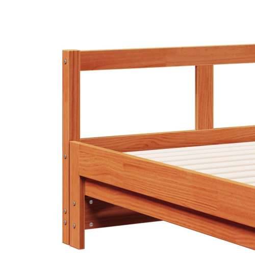 Dnevni krevet na razvlačenje s madracima 80x200 cm od borovine - Voštano smeđa 80 x 200 cm Da Cijena