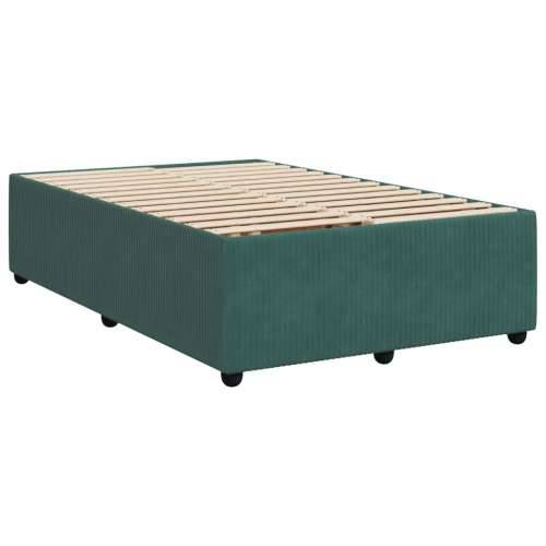 Krevet box spring s madracem tamnozeleni 120x190 cm baršunasti - Tamnozelena 120 x 190 cm Blok s kvadratima Cijena