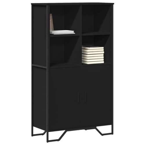 Visoka komoda crna 79,5 x 35,5 x 137,5 cm od konstruiranog drva - Crna 1 Cijena