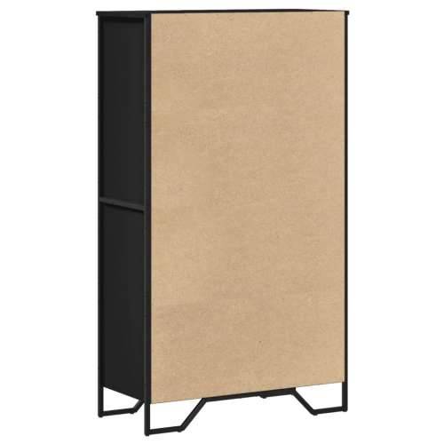 Visoka komoda crna 79,5 x 35,5 x 137,5 cm od konstruiranog drva - Crna 1 Cijena