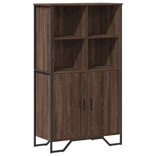 Visoka komoda boja hrasta 79,5x35,5x137,5 cm konstruirano drvo - Smeđi hrast 1 Cijena