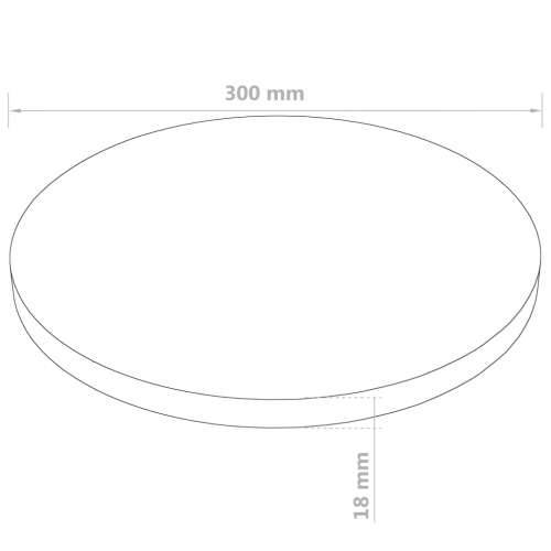 Ploča za stol od MDF-a okrugla 300 x 18 mm Cijena