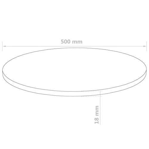 Ploča za stol od MDF-a okrugla 500 x 18 mm Cijena