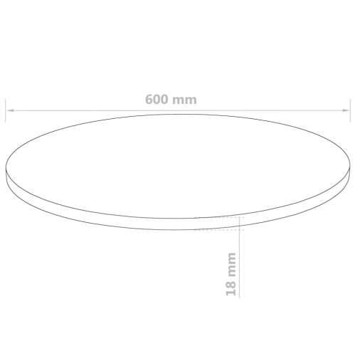 Ploča za stol od MDF-a okrugla 600 x 18 mm Cijena