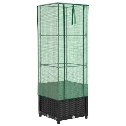 Povišena gredica s pokrovom za staklenik 40 x 40 x 139 cm - Crna 40 x 40 x 139 cm 1 Cijena